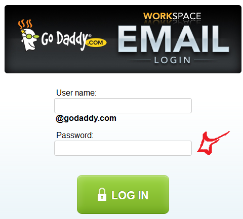 godaddy webmail login step 2