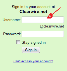 clearwire net mail login step 1