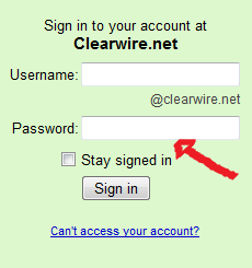 clearwire net mail login step 2