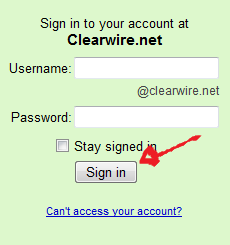 clearwire net mail login step 3