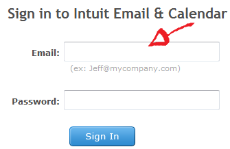 intuit email sign in step 2