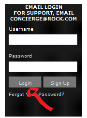 rock login step 4