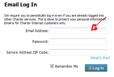 charter webmail sign in step 2
