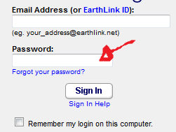 earthlink email sign in step 2