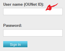 ou webmail sign in step 1
