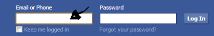 facebook mail sign in step 1