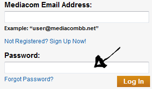 mediacom mail sign in step 2