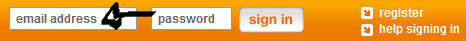 orange webmail sign in step 1