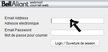 bell aliant webmail login step 1