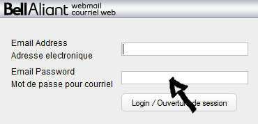 bell aliant webmail login step 2