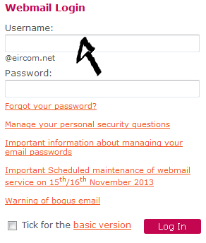 eircom net webmail login step 1
