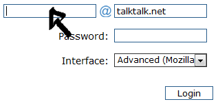 talktalknet email login step 1