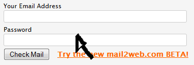 mail2web email login step 2