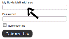 nokia mail email sign in step 1