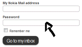 nokia mail email sign in step 2