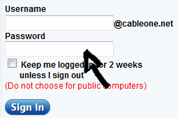 cable one email login step 2