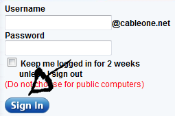 cable one email login step 3