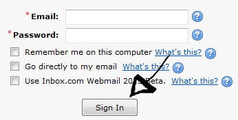inbox.com mail login step 3