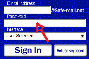 safe-mail login step 2
