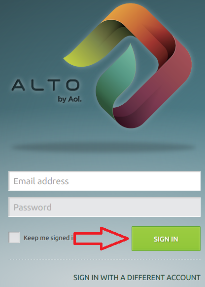 alto mail sign in button